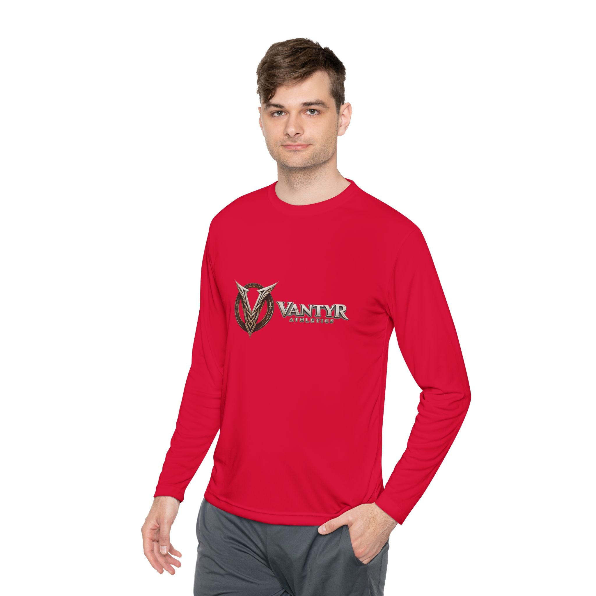 Unisex Vantyr Athletics Long Sleeve Tee - Red